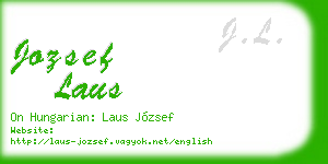 jozsef laus business card